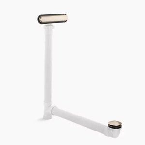 Kohler K-7272-BV Clearflo Brushed Bronze PVC Slotted Overflow 1.5" Bath Drain